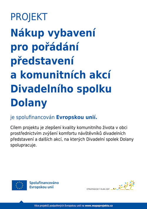 Nákup a vybavení pro představení
